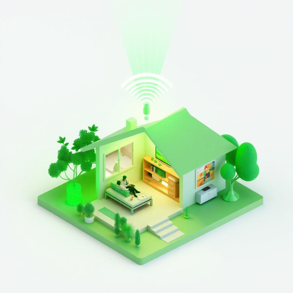 Casa conectada com internet fibra NIO